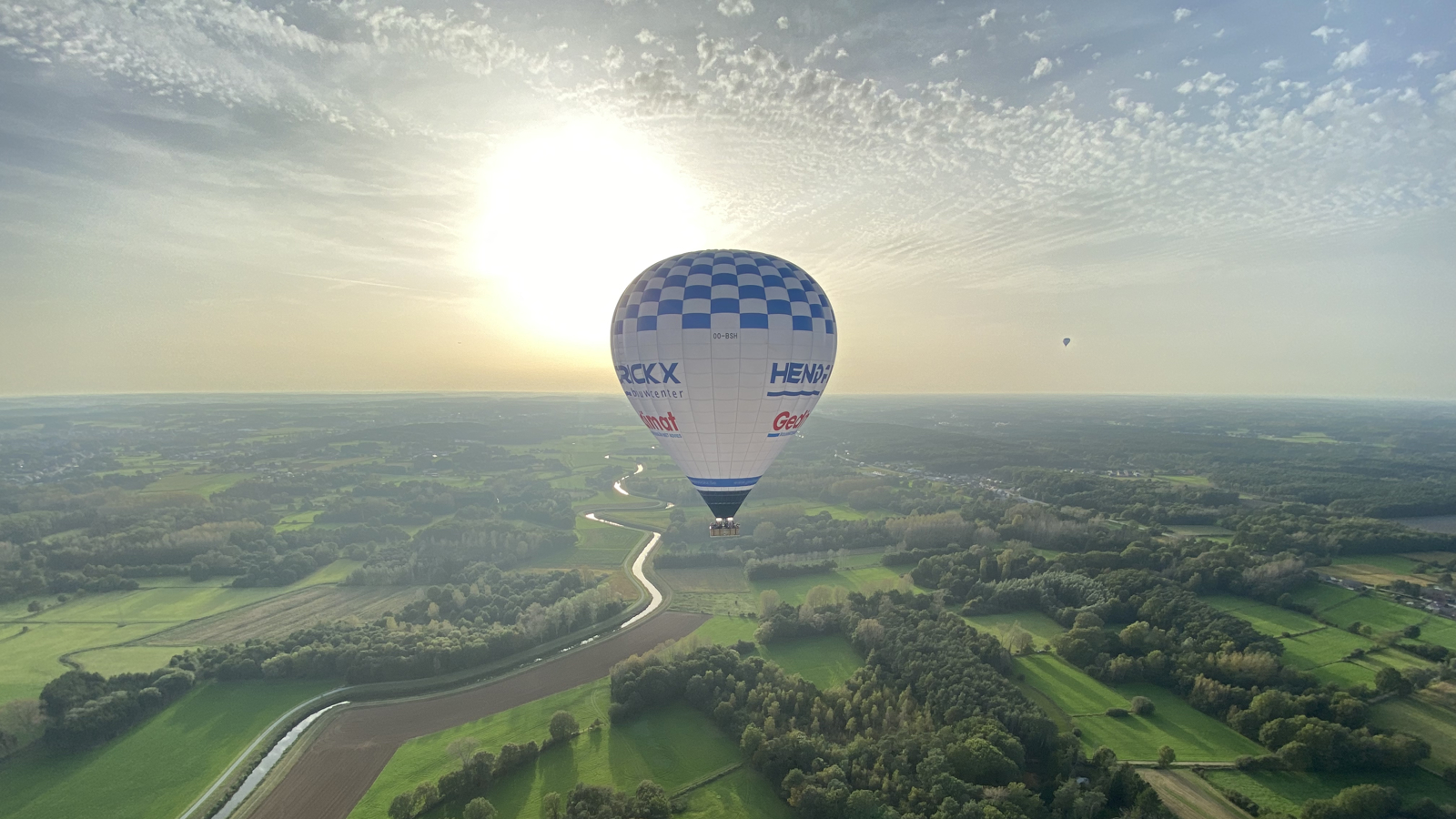 Ballonvaart maken boven het Hageland