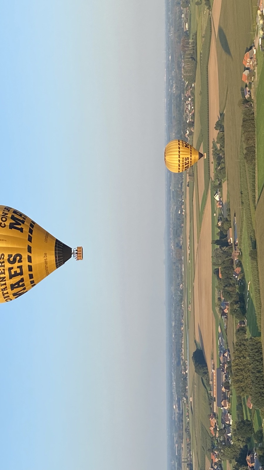 Ballonvaren boven de regio Tienen