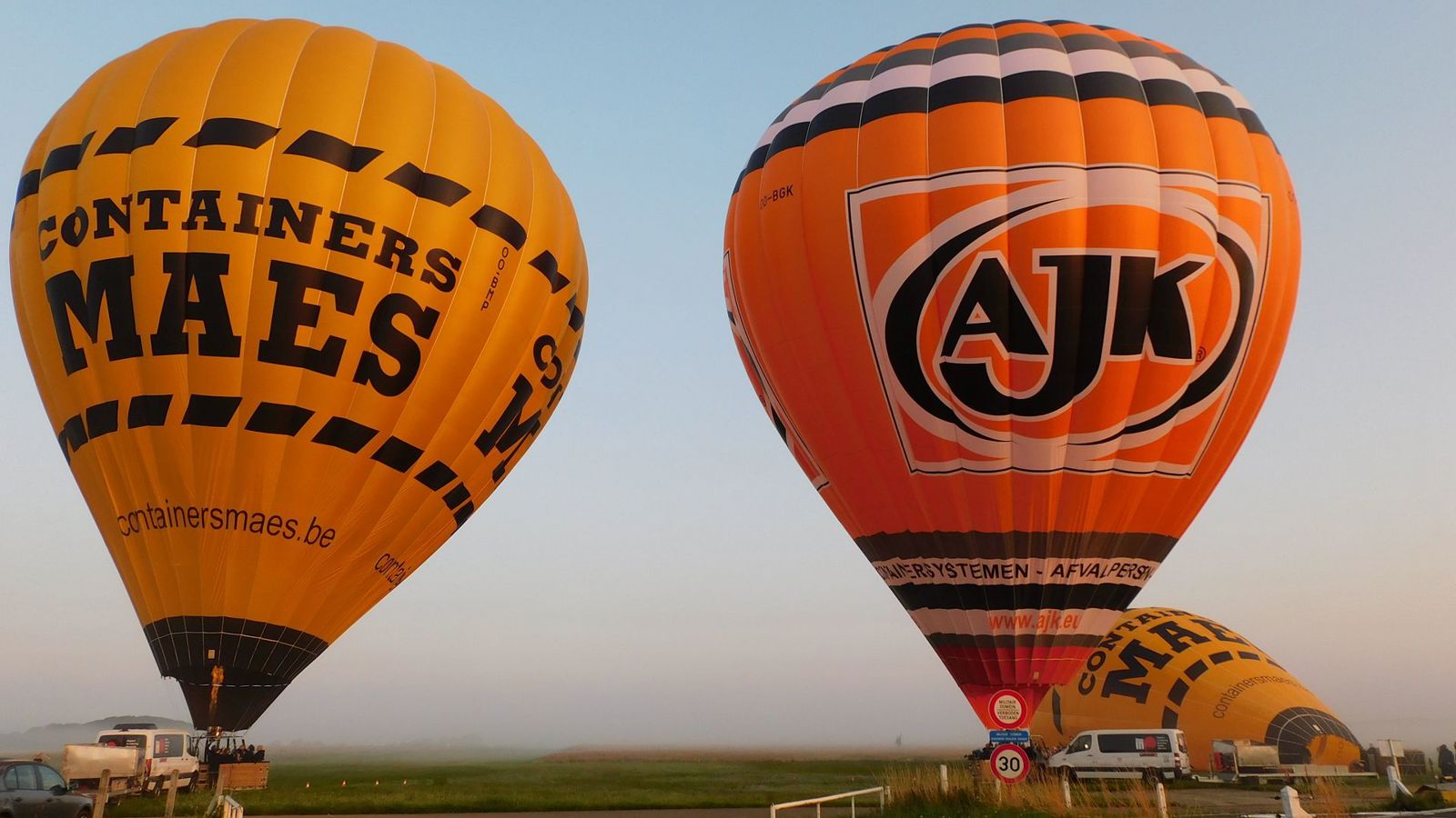 Ballonvaren boven Lommel