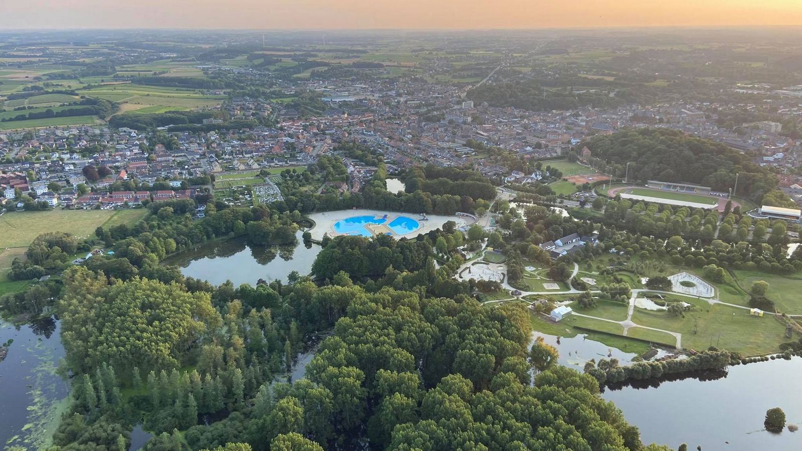 Ballonvaren boven Diest