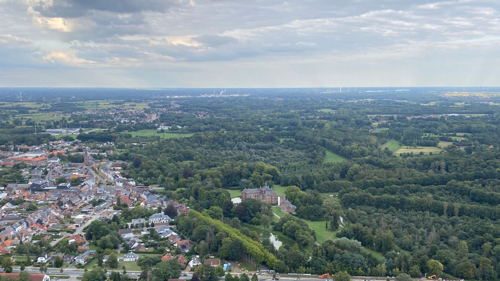 Ballonvaren boven de regio Westerlo