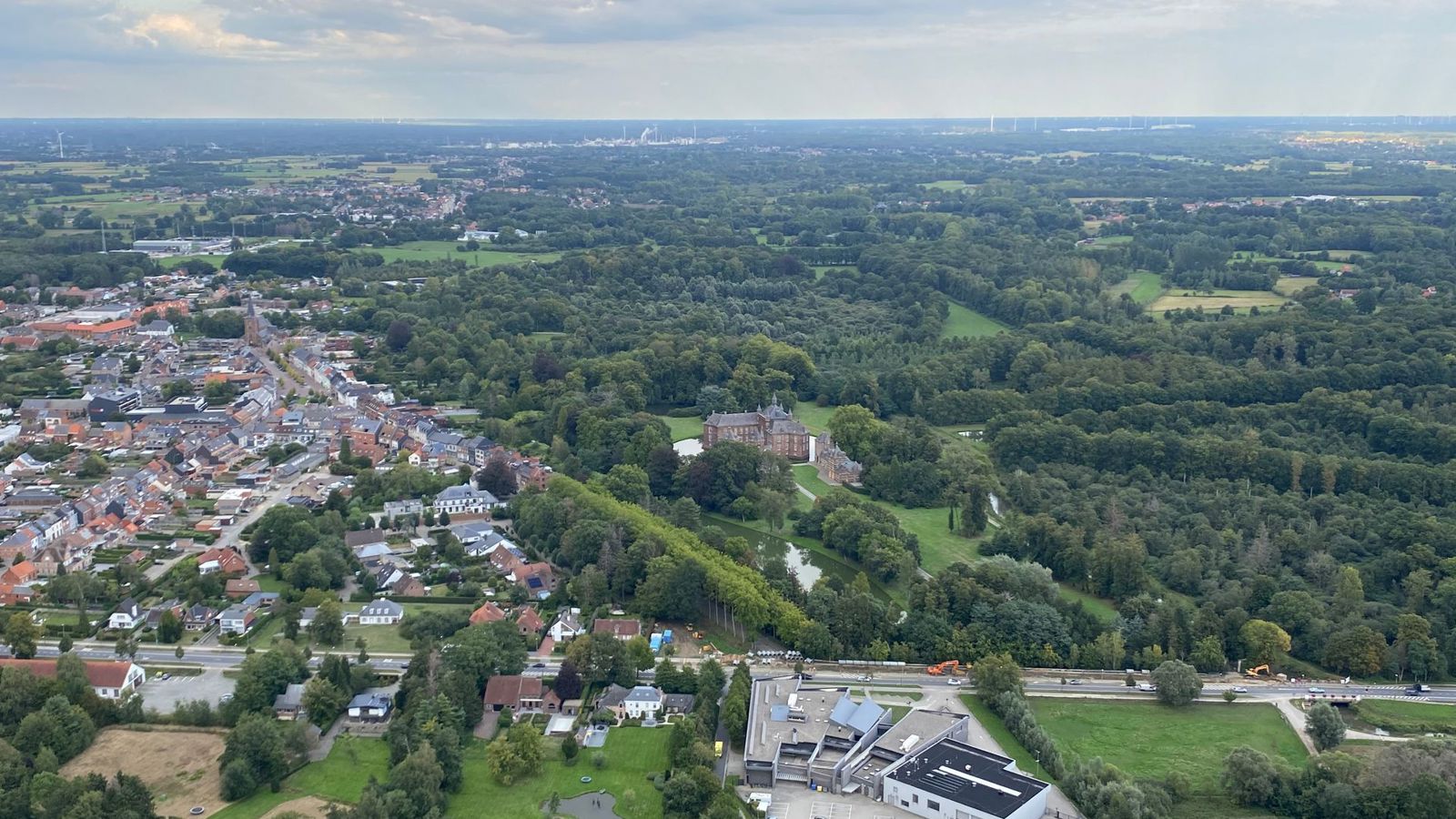 Ballonvaren boven de regio Westerlo